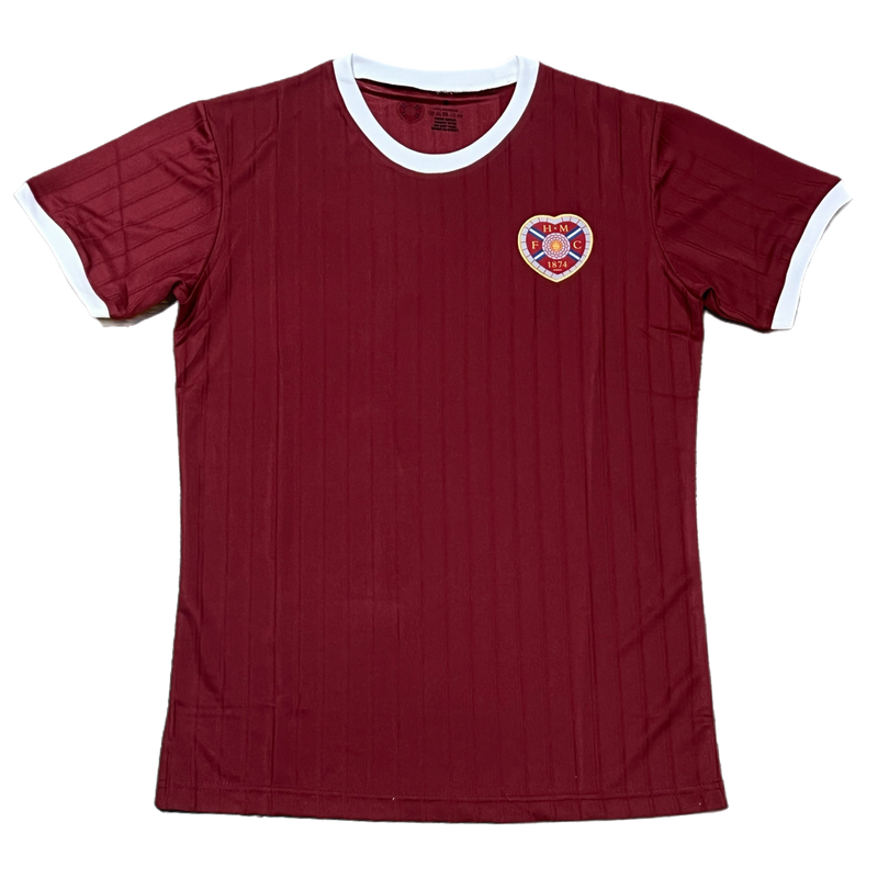 MAROON PINSTRIPE TSHIRT