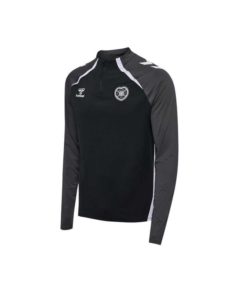 25/26 hmlLEAD 2.0 HALF ZIP ADULT - BLACK/ASPHALT (Training)