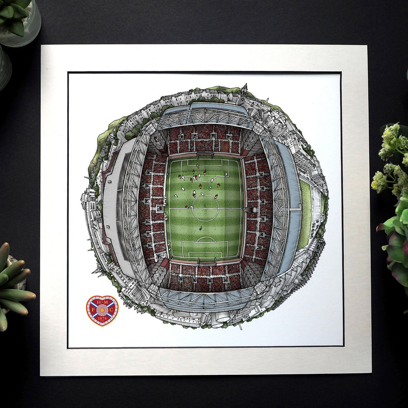 Tynecastle Park Globe by Staves Art (12