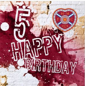 NB5 Age Birthday Splat Card - 5