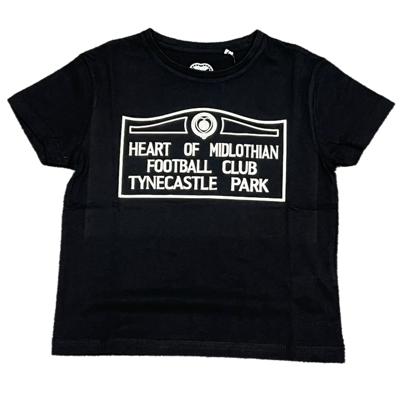 Tynecastle Park Sign T-Shirt, Youth (Black)