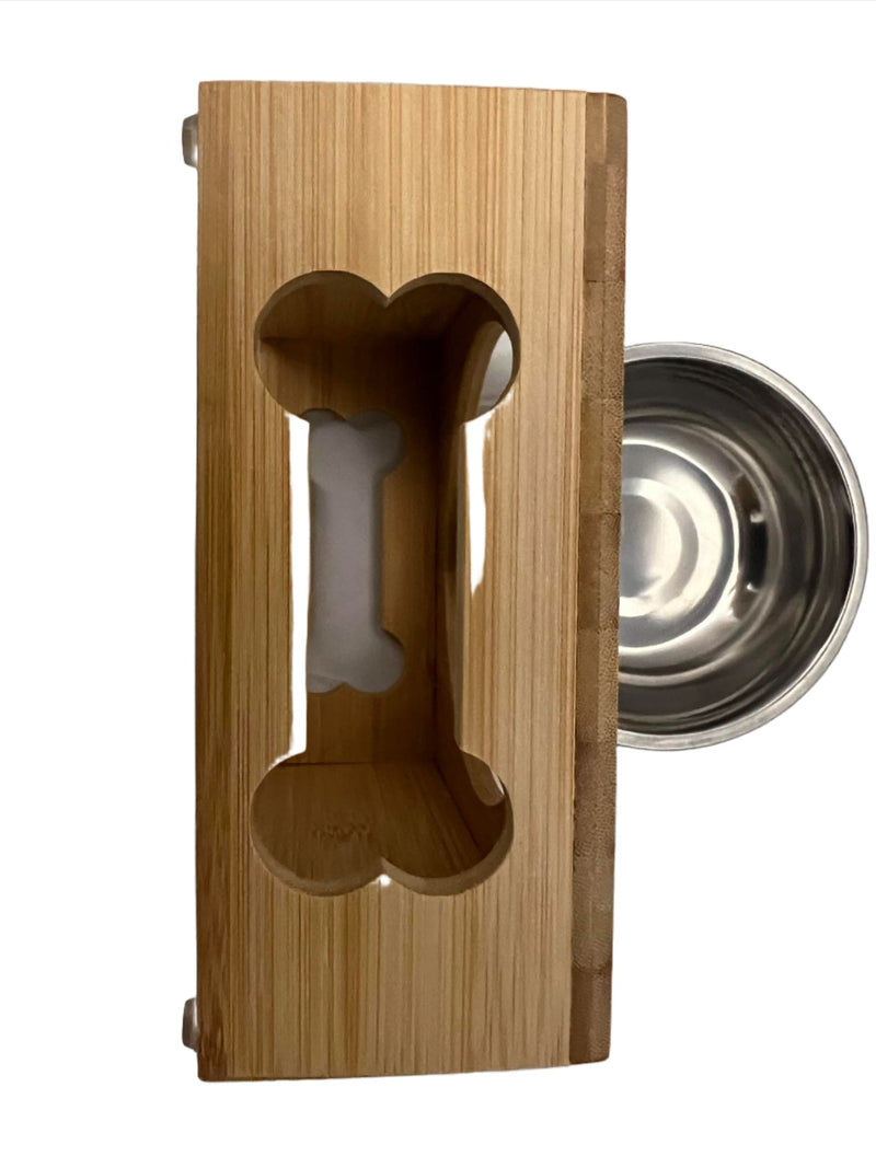 Wooden Dog Bowl