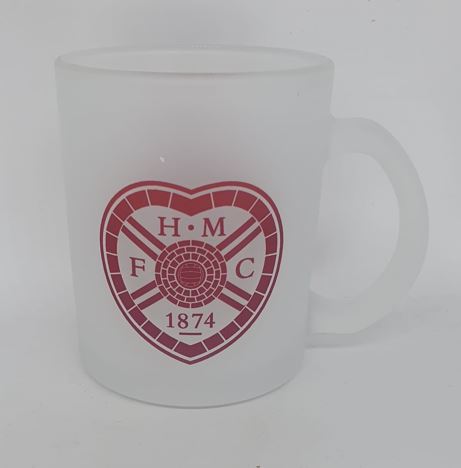 Frosted Mug with Maroon Crest