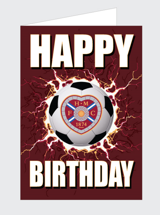 Lightening Football Birthday Card