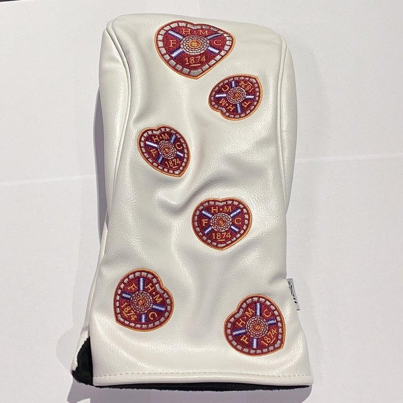 Driver Headcover White Multi Crest
