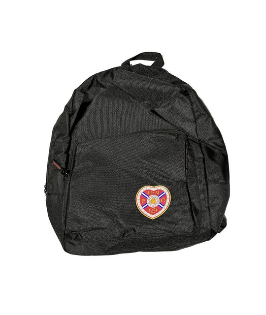 Black Recycled Backpack With Crest