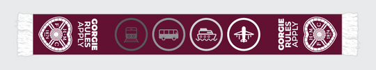 Euro Style Scarf - Gorgie Rules apply design