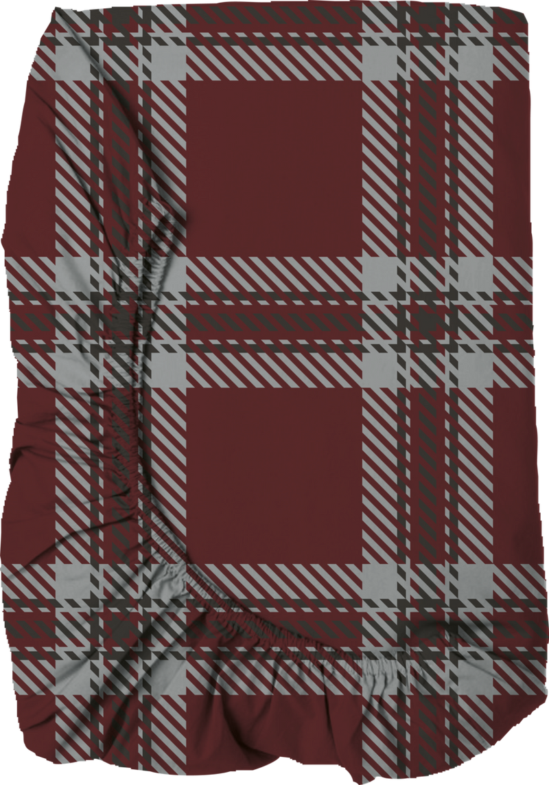 Tartan Style Single Fitted Sheet