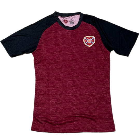 RAGLAN TSHIRT MAROON/BLACK