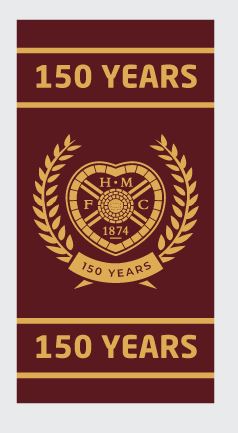 150th Maroon Beach Towel