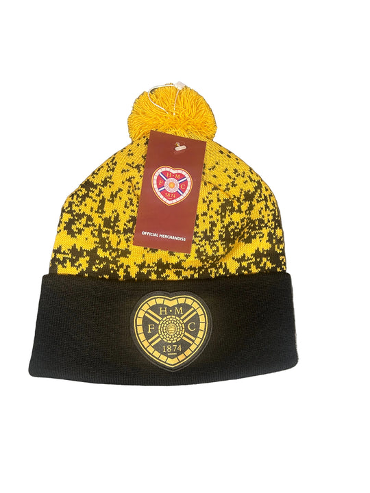 Black/Gold Shadow Bobble Hat