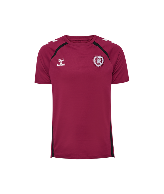 25/26 hmlLEAD 2.0 S/S JERSEY ADULT MAROON/BLACK (Training)