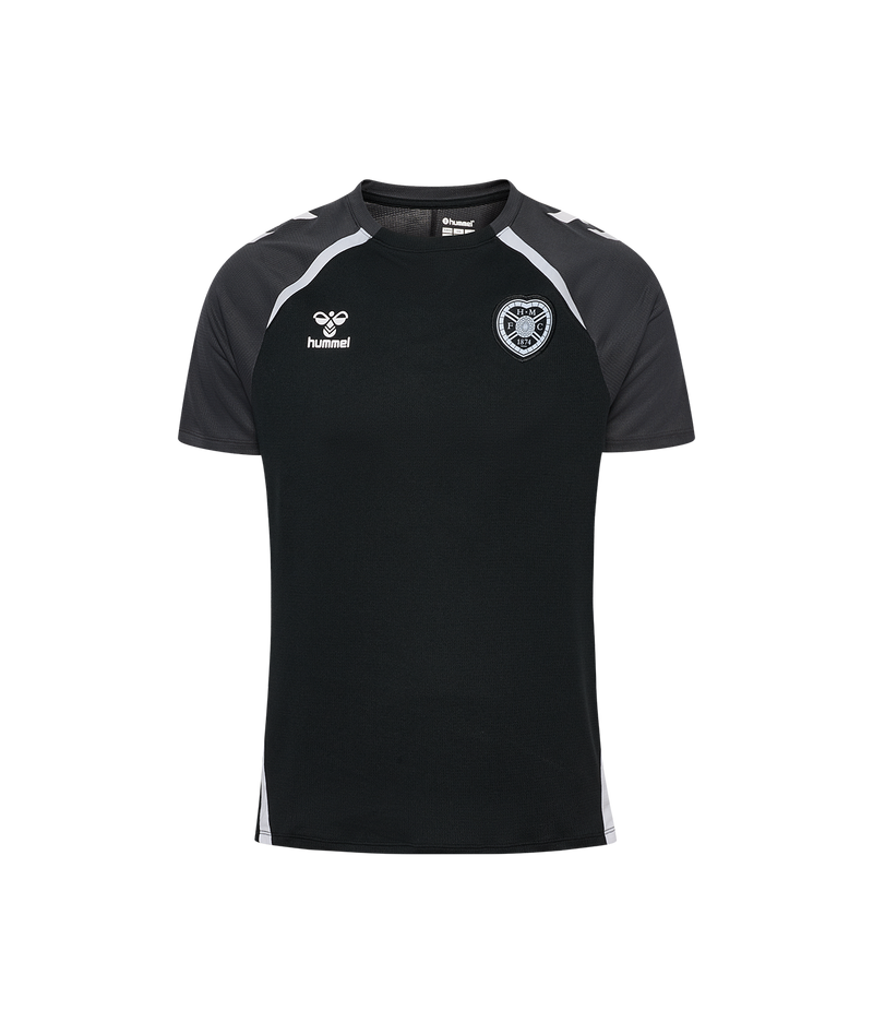 25/26 hmlLEAD 2.0 S/S JERSEY ADULT - BLACK/ASPHALT (Training)
