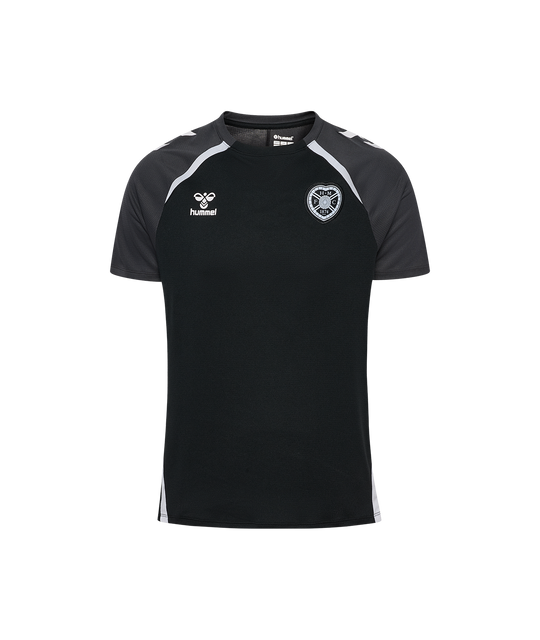 25/26 hmlLEAD 2.0 S/S JERSEY ADULT - BLACK/ASPHALT (Training)