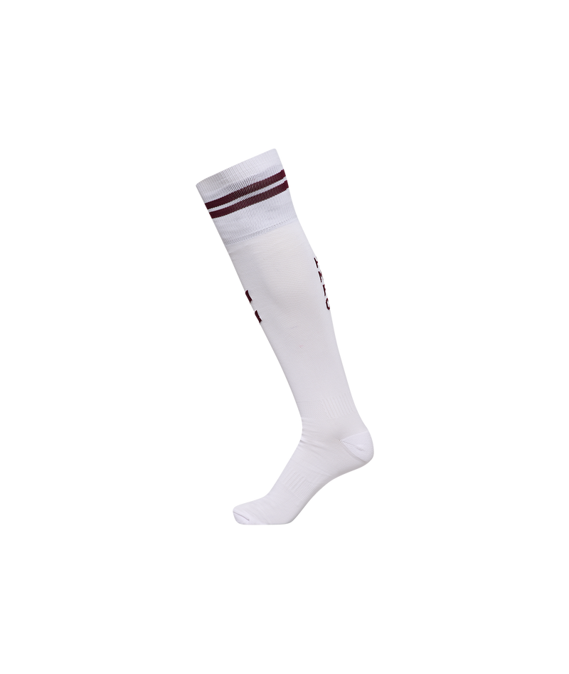 25/26 AWAY SOCK-ADULT - WHITE/MAROON