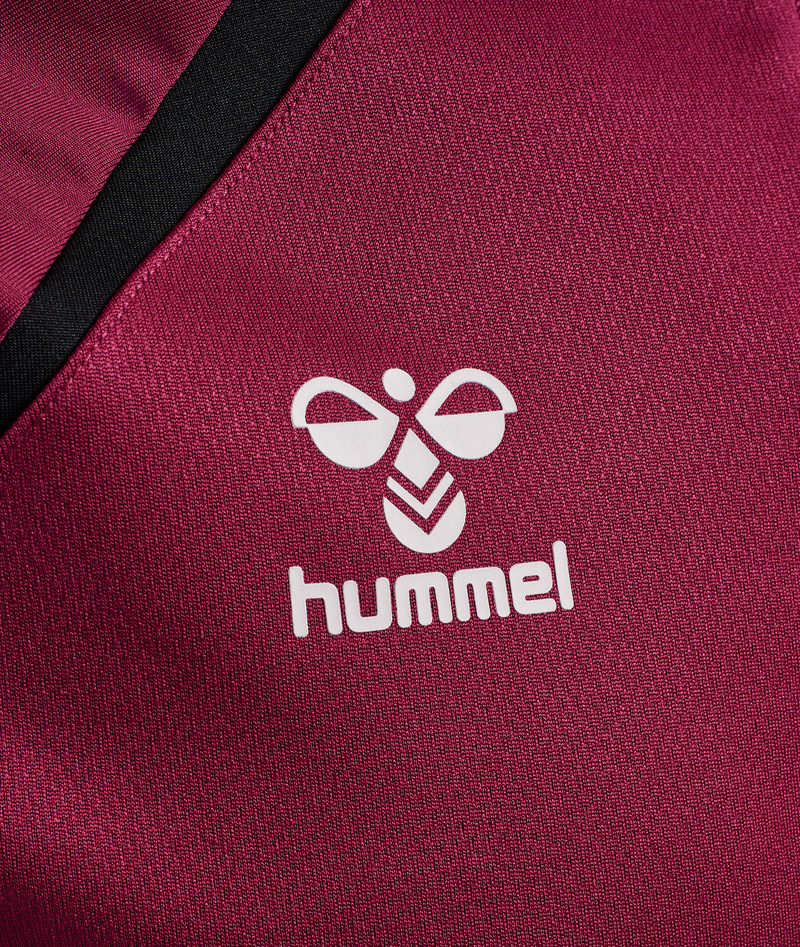 25/26 hmlLEAD 2.0 HALF ZIP UNISEX - MAROON/BLACK (Training)