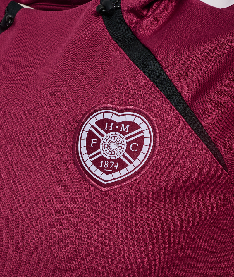 25/26 hmlLEAD 2.0 HOODIE UNISEX - MAROON/BLACK (Training)