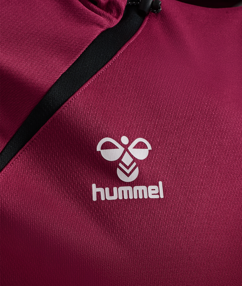 25/26 hmlLEAD 2.0 HOODIE UNISEX - MAROON/BLACK (Training)