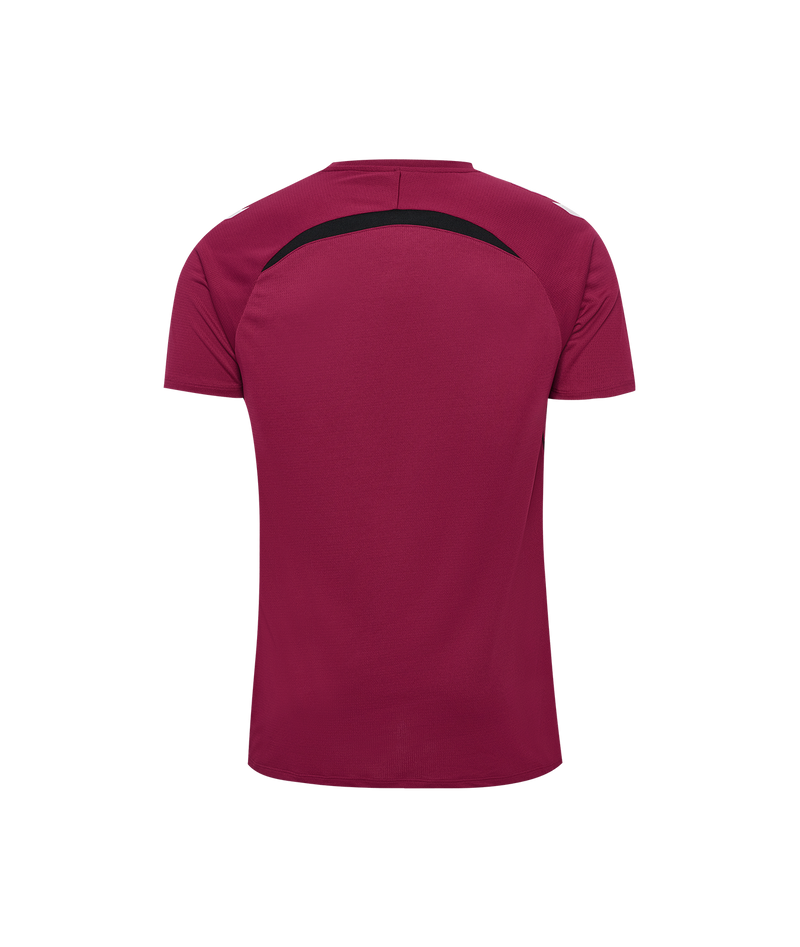 25/26 hmlLEAD 2.0 S/S JERSEY ADULT MAROON/BLACK (Training)