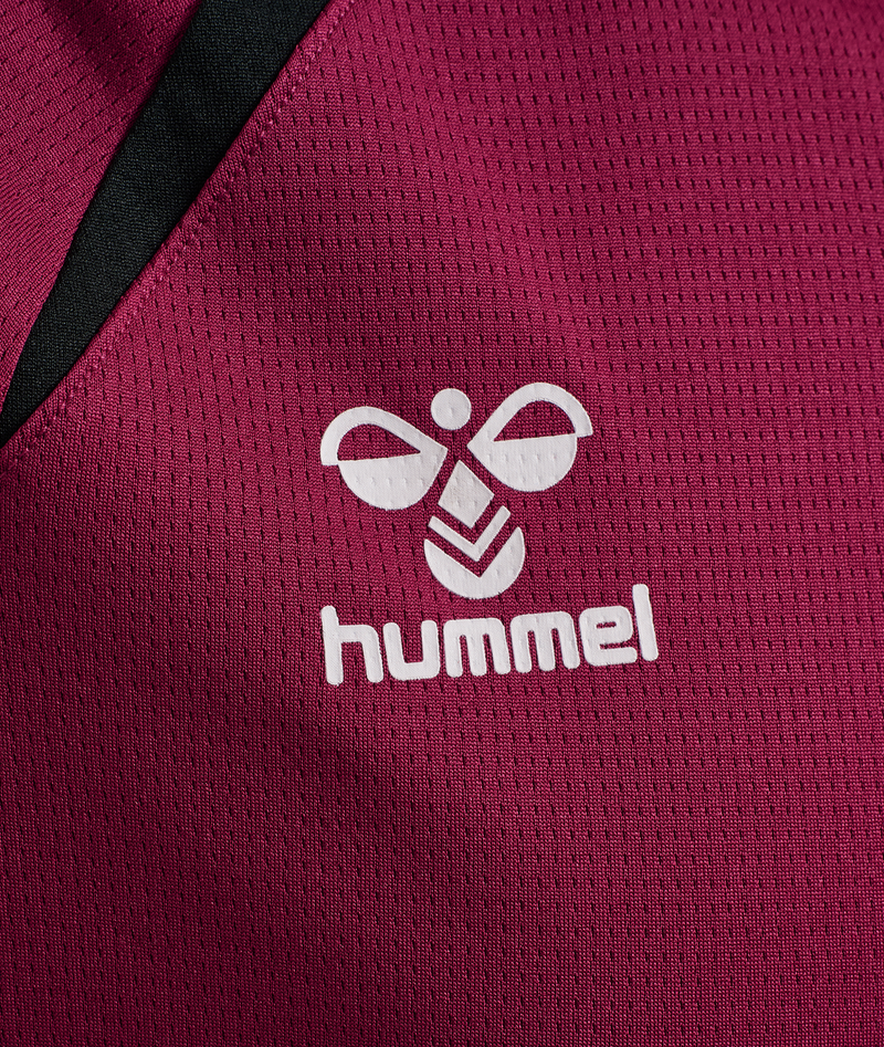 25/26 hmlLEAD 2.0 S/S JERSEY ADULT MAROON/BLACK (Training)