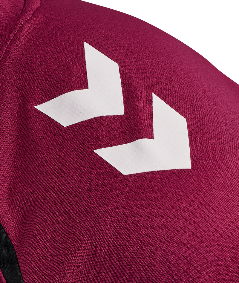 25/26 hmlLEAD 2.0 S/S JERSEY ADULT MAROON/BLACK (Training)