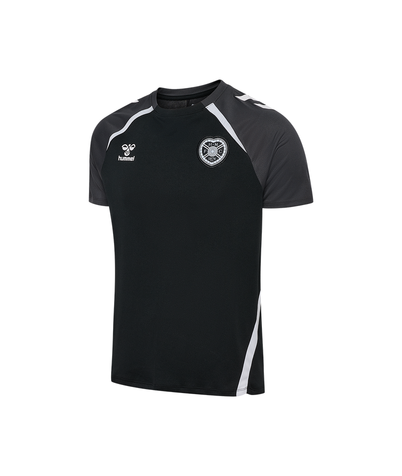 25/26 hmlLEAD 2.0 S/S JERSEY ADULT - BLACK/ASPHALT (Training)