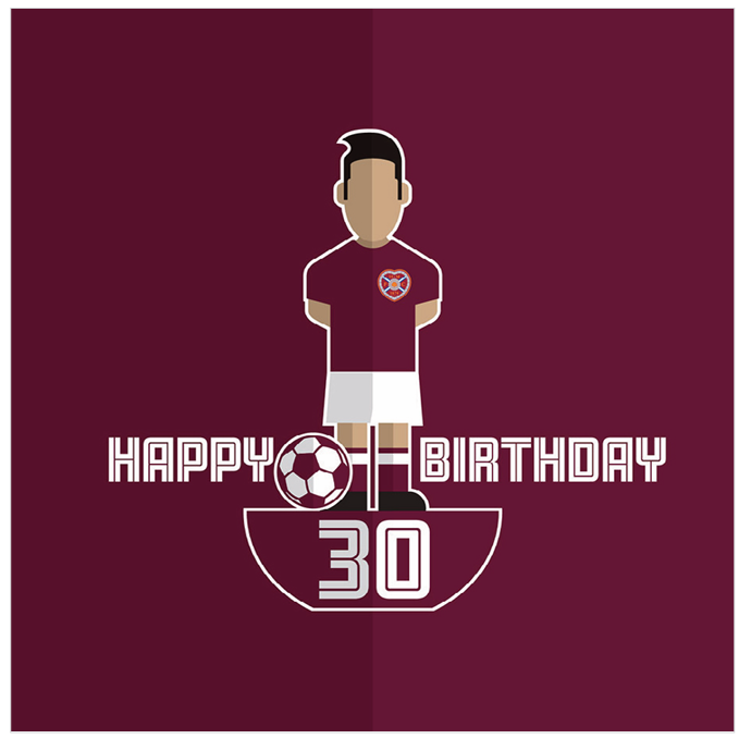 30 Age Footy Figure Birthday Card