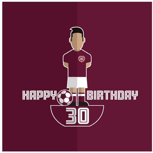 30 Age Footy Figure Birthday Card