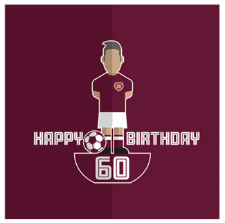 60 Age Footy Figure Birthday Card