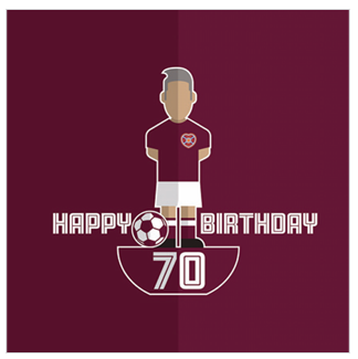 70 Age Footy Figure Birthday Card