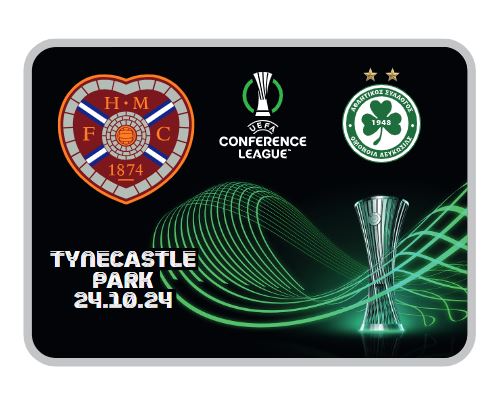 Limited Edition UEFA Pin Badge (Heart of Midlothian FC vs Omonoia FC)