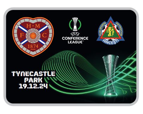 Limited Edition UEFA Pin Badge (Heart of Midlothian FC vs FC Petrocub)