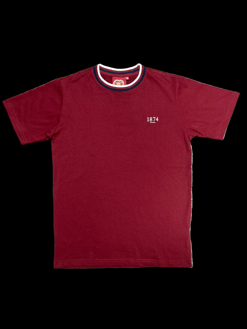 1874 Ringer Tee Maroon