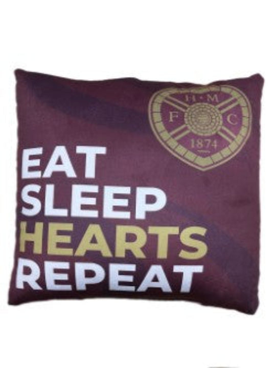 Eat Sleep Hearts Repeat Cushion