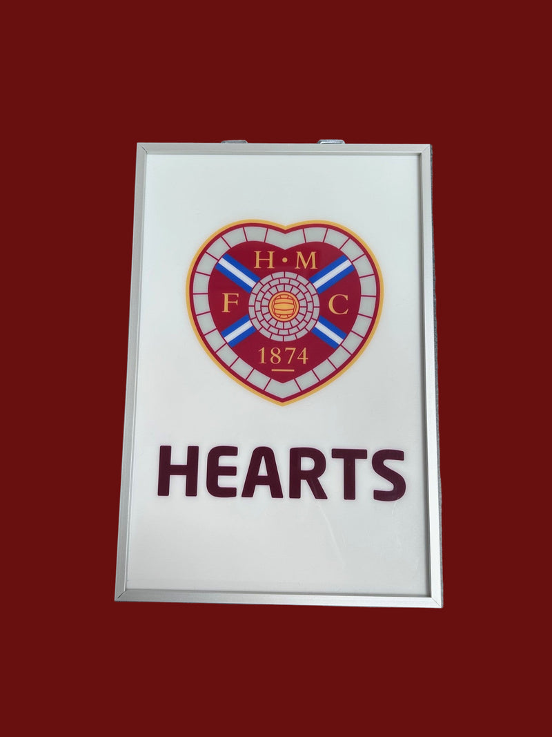 LED Sign - Hearts and Crest Detail