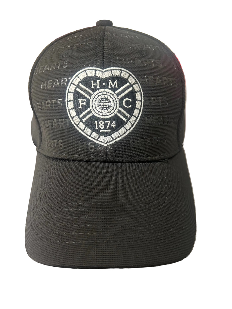 Black Ottoman Cap with White Crest