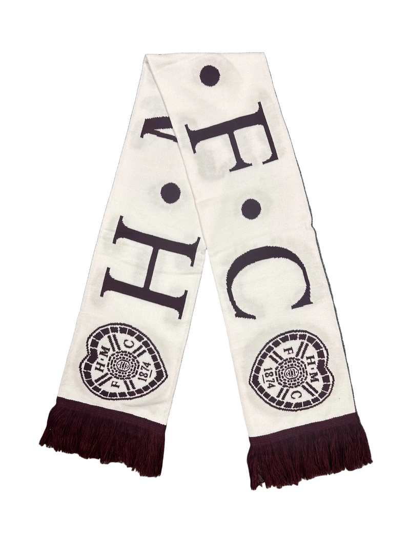 White H.M.F.C Scarf