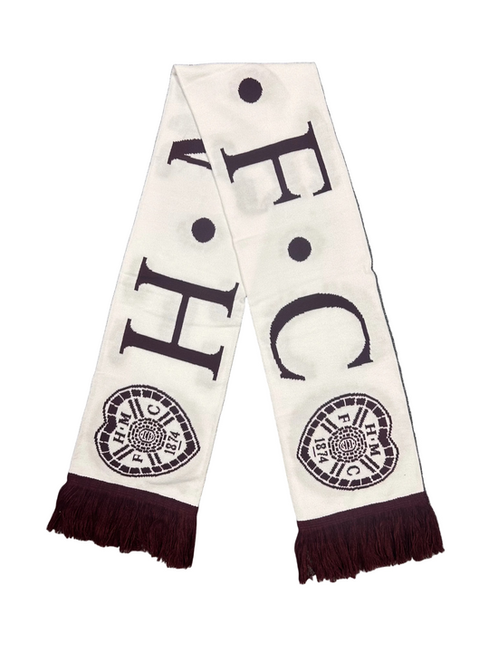 White H.M.F.C Scarf