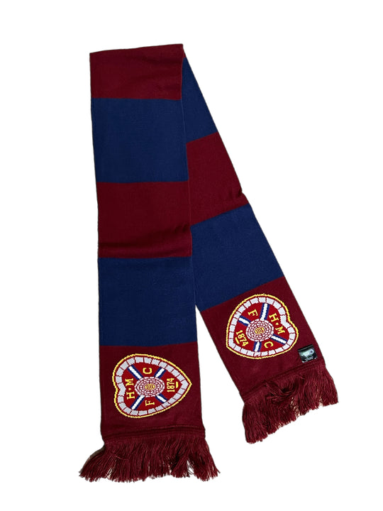 Navy & Maroon Stripes Scarf.