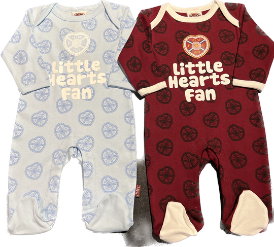 2024 Twin Pack Sleepsuit (Baby Blue/ Maroon)