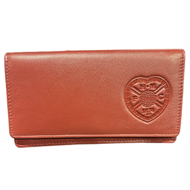 Maroon Ladies Leather Purse Hearts Direct