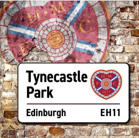 Tynecastle Park Sign Card