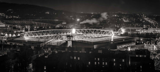 A4 Poster Tynecastle Black & White (photo by Tom Duffin)