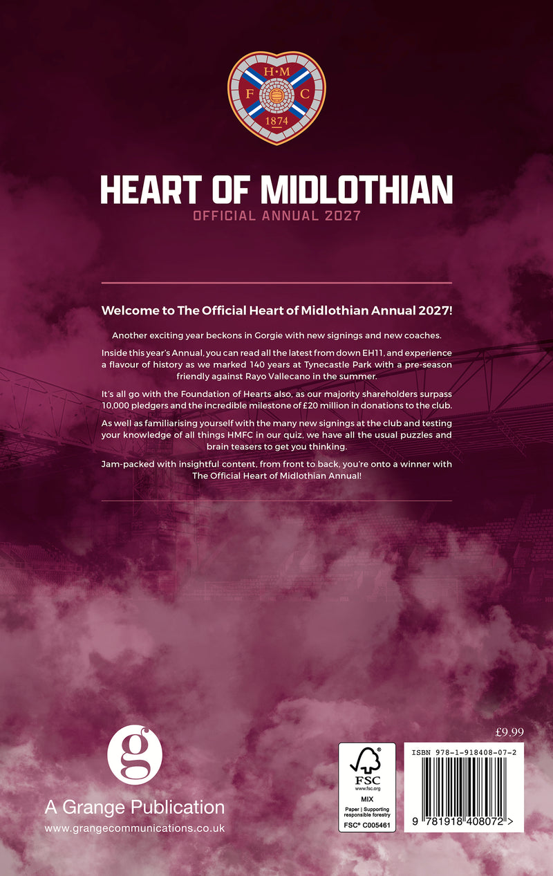 The Official Heart of Midlothian Annual 2027