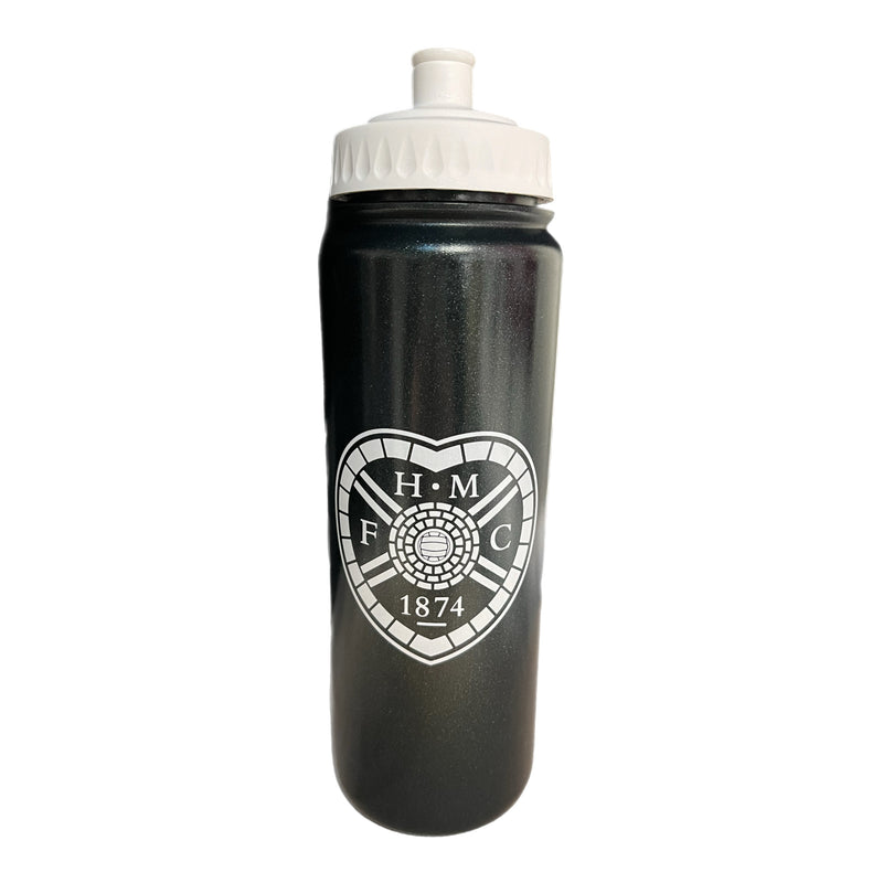 750ml Water Bottle (black with white crest & lid)