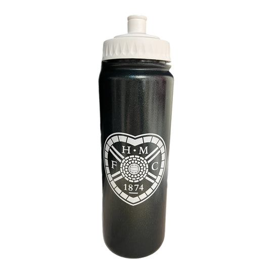750ml Water Bottle (black with white crest & lid)