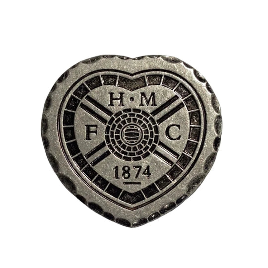 Chiselled Bespoke Golf Marker - Antique Silver - 1 Sided