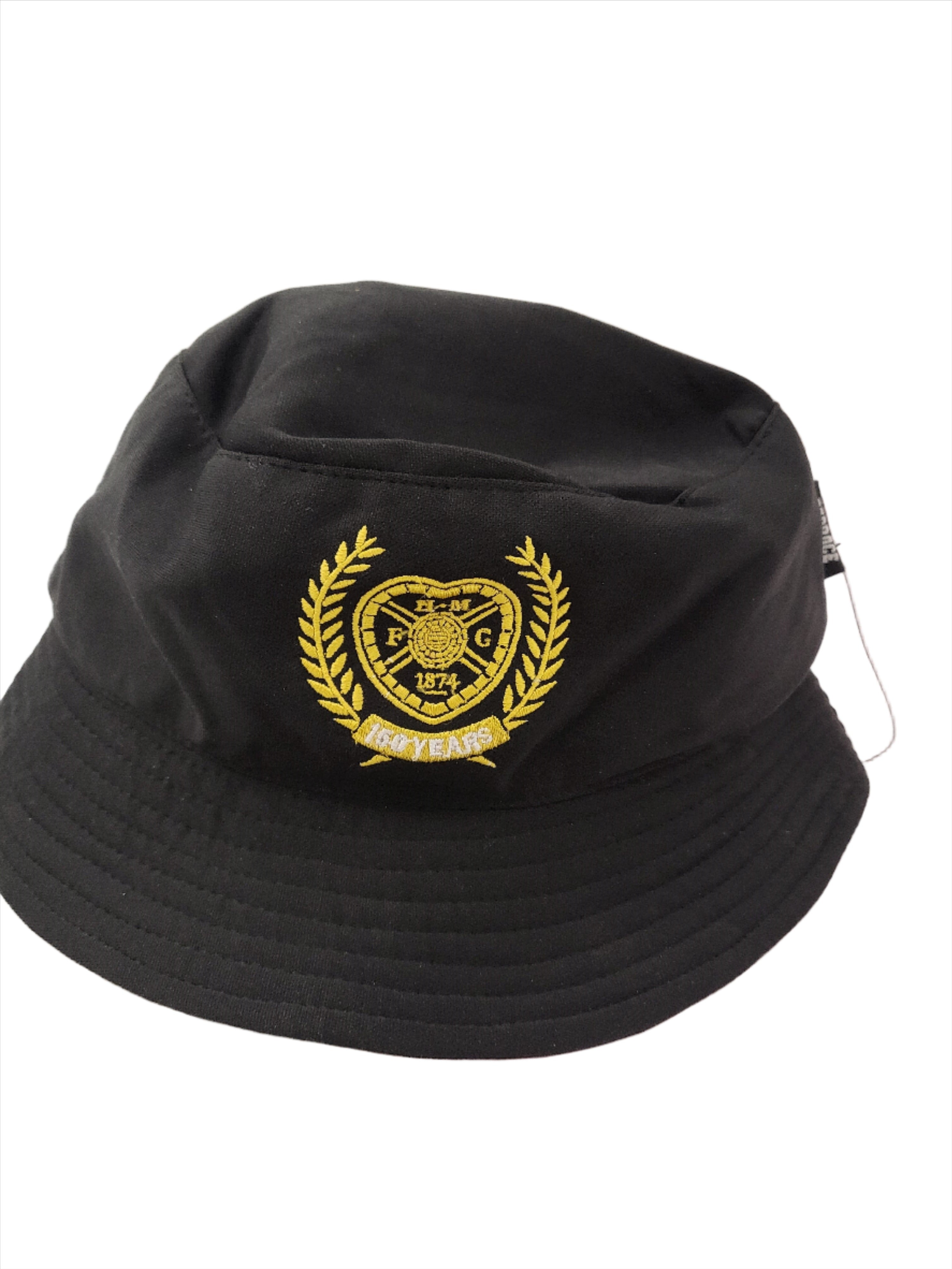 Black 150th Bucket Hat with Gold Crest