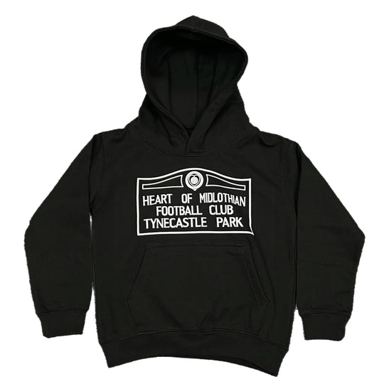 Tynecastle Park Sign Hoodie, Youth (Black)