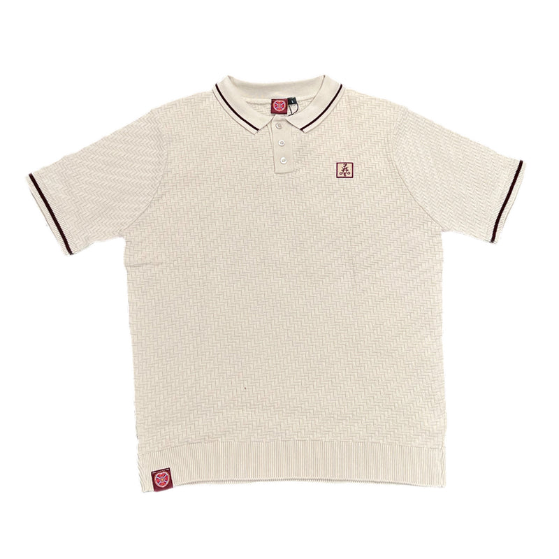 Herringbone Regular Knitted Polo